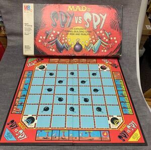 Vintage Board Game - Mad Spy vs Spy - Mostly Complete - Please Read for Contents